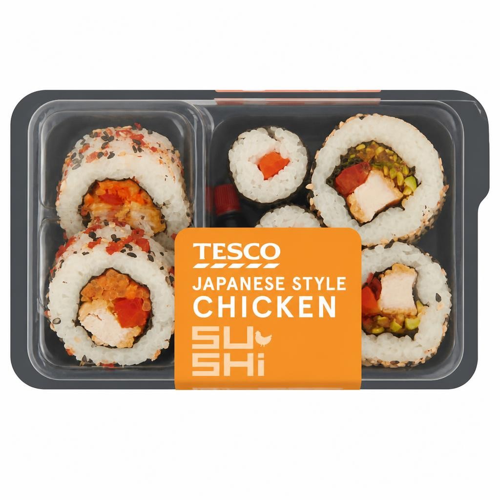 Tesco Japanese Style Chicken Sushi 135g