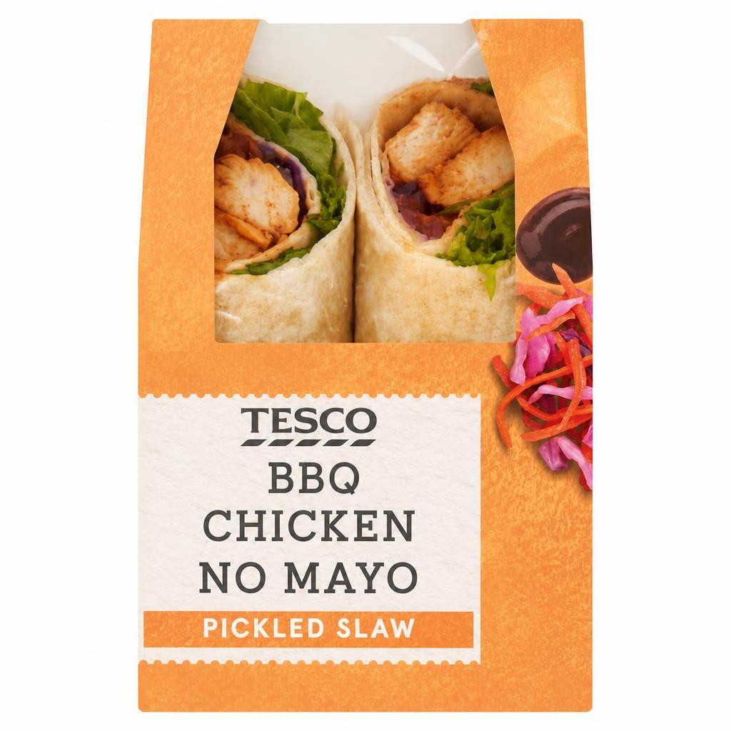 Tesco BBQ Chicken No Mayo Wrap