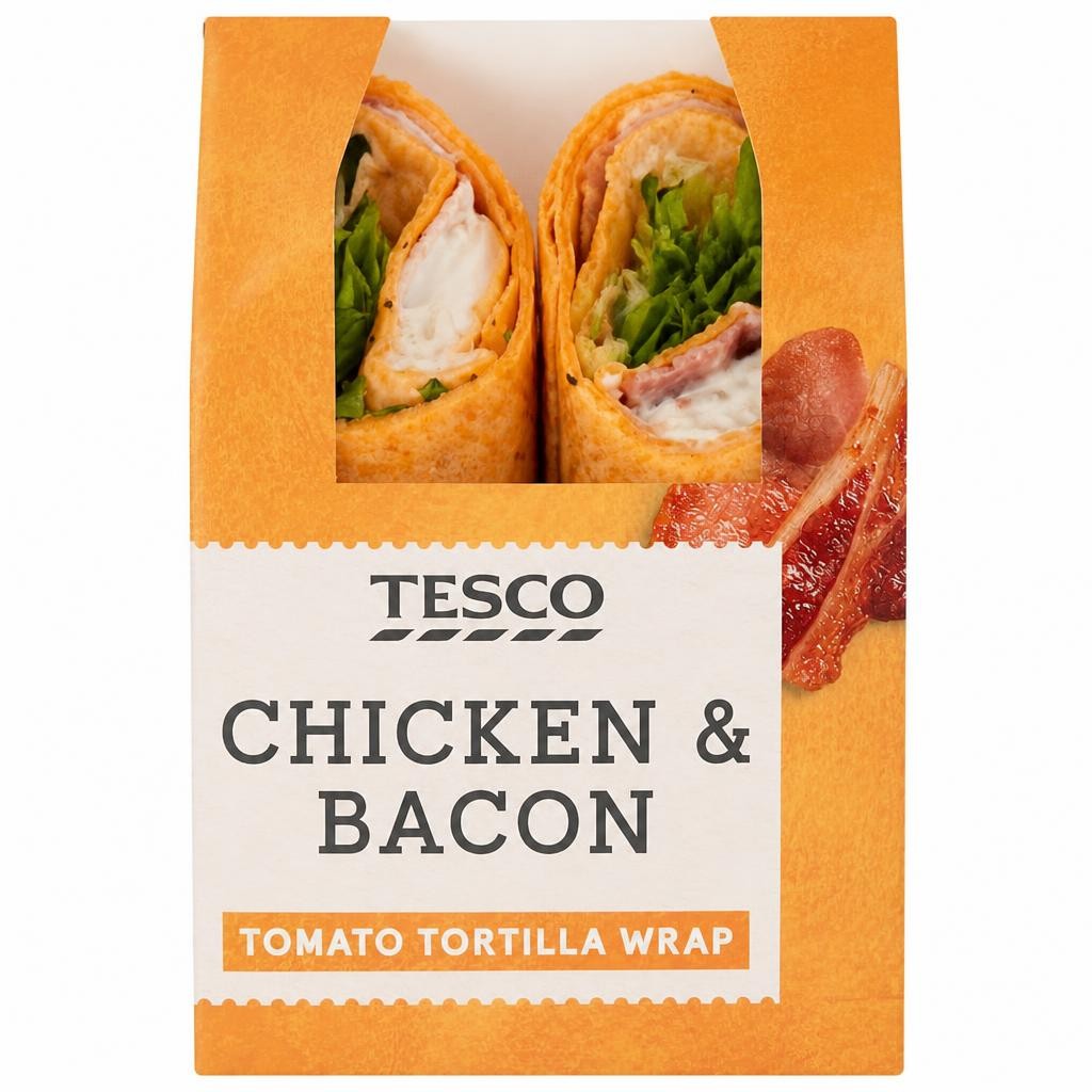 Tesco Chicken & Bacon Wrap