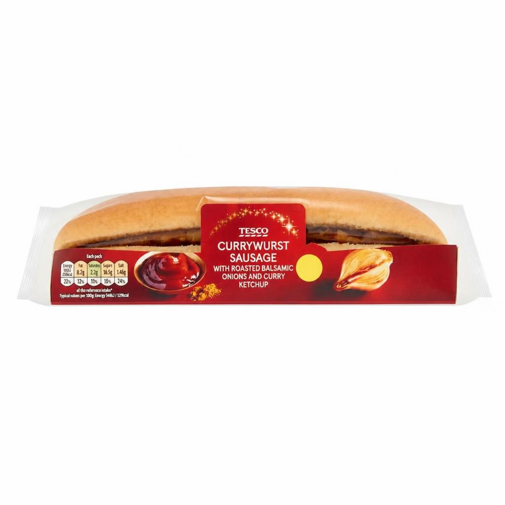 Tesco Currywurst Sausage Sub
