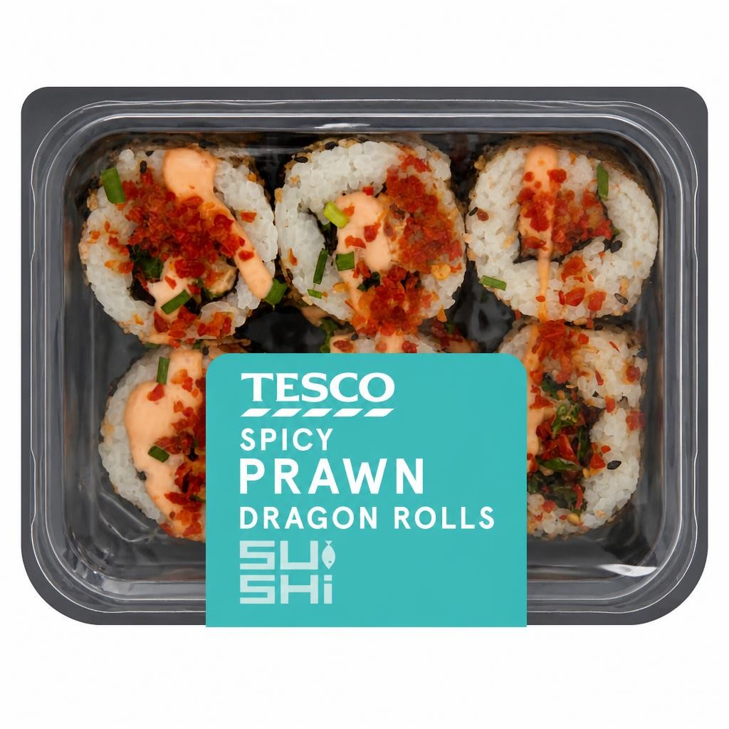Tesco Spicy Prawn Dragon Roll 165g