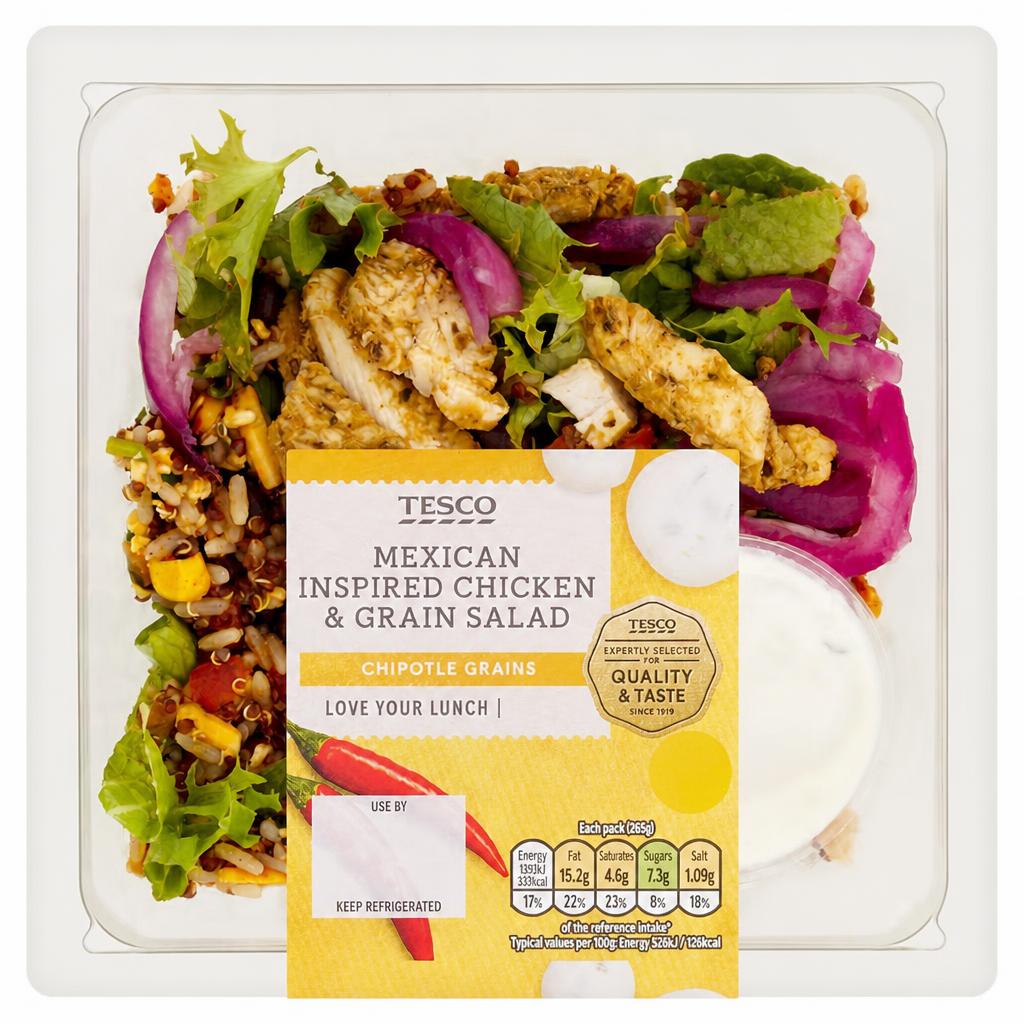 Tesco Mexican Inspired Chicken & Grain Salad 265g