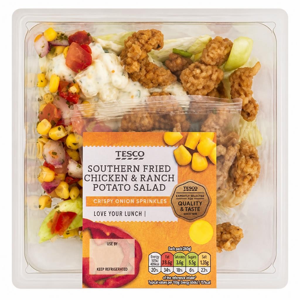 Tesco Southern Fried Chicken & Ranch Potato Salad 260g