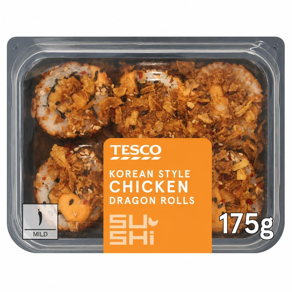 Tesco Korean Style Chicken Dragon Roll 175g
