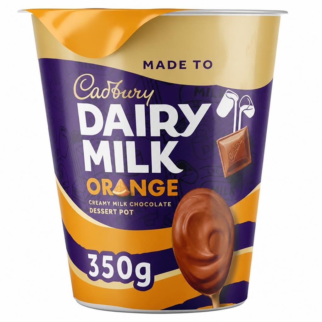 Cadbury Dairy Milk Chocolate Orange Big Pot Dessert 350g