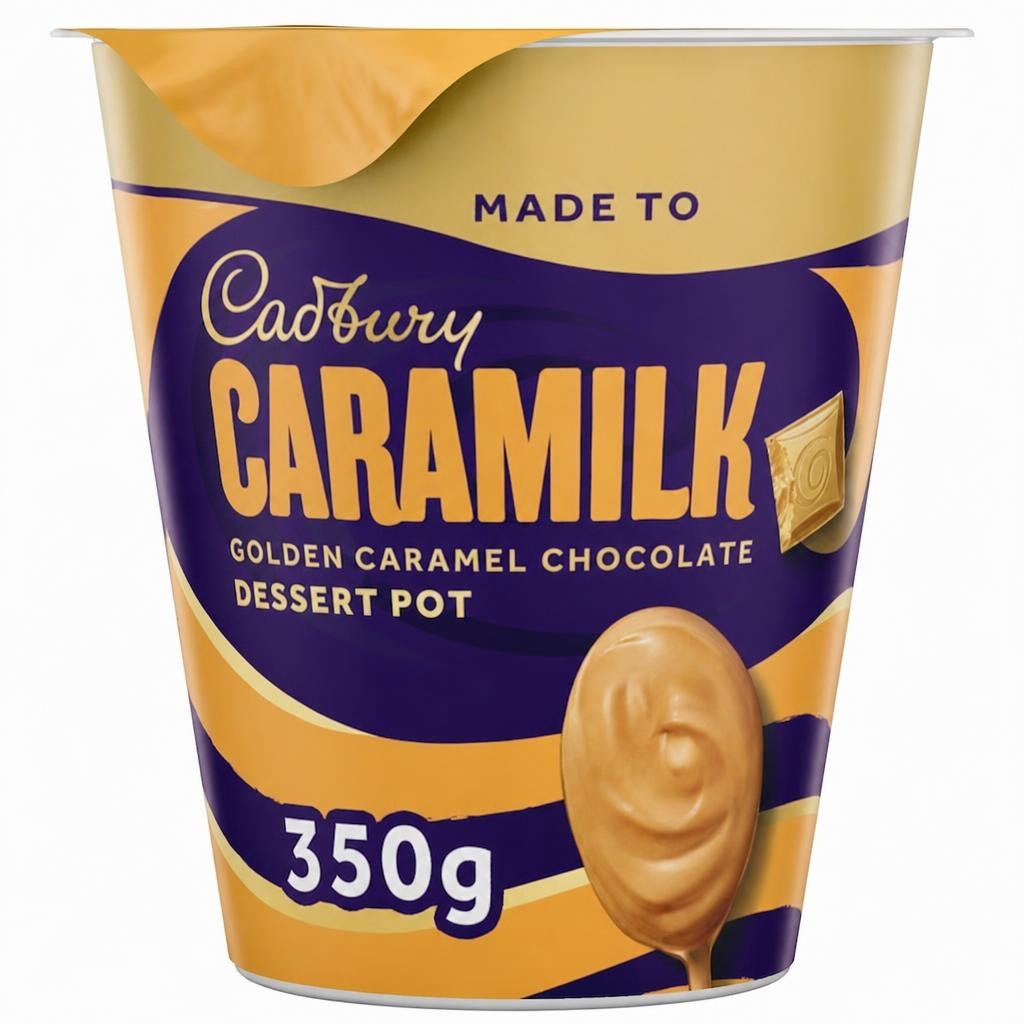 Cadbury Caramilk Golden Caramel Chocolate Dessert Pot 350g