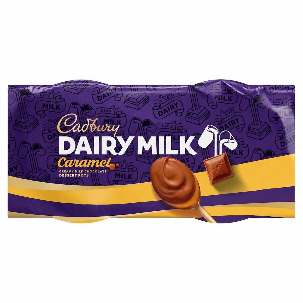 Cadbury Dairy Milk Caramel Pots of Joy Desserts 2x60g