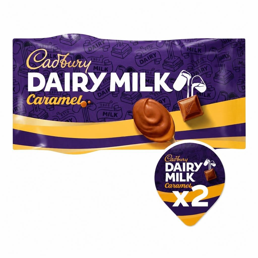 Cadbury Dairy Milk Caramel Pots of Joy Desserts 2x60g