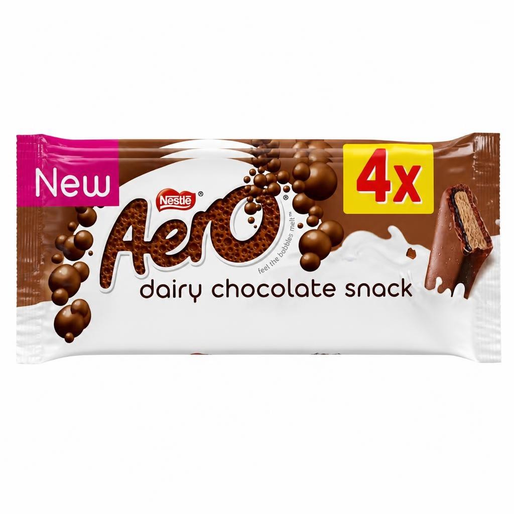 Aero Dairy Chocolate Snack Desserts 4 x 28g