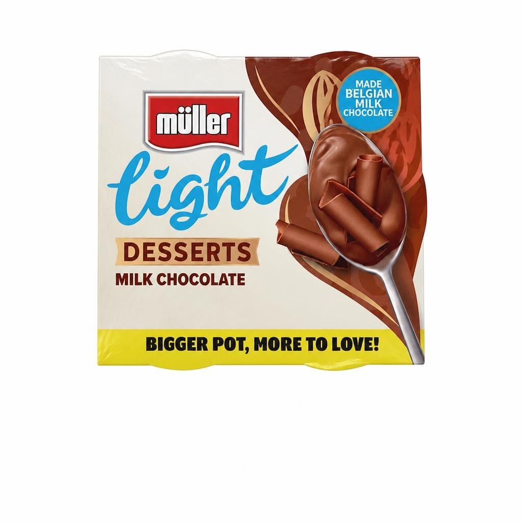 Muller Light Dessert Milk Chocolate 4x90g