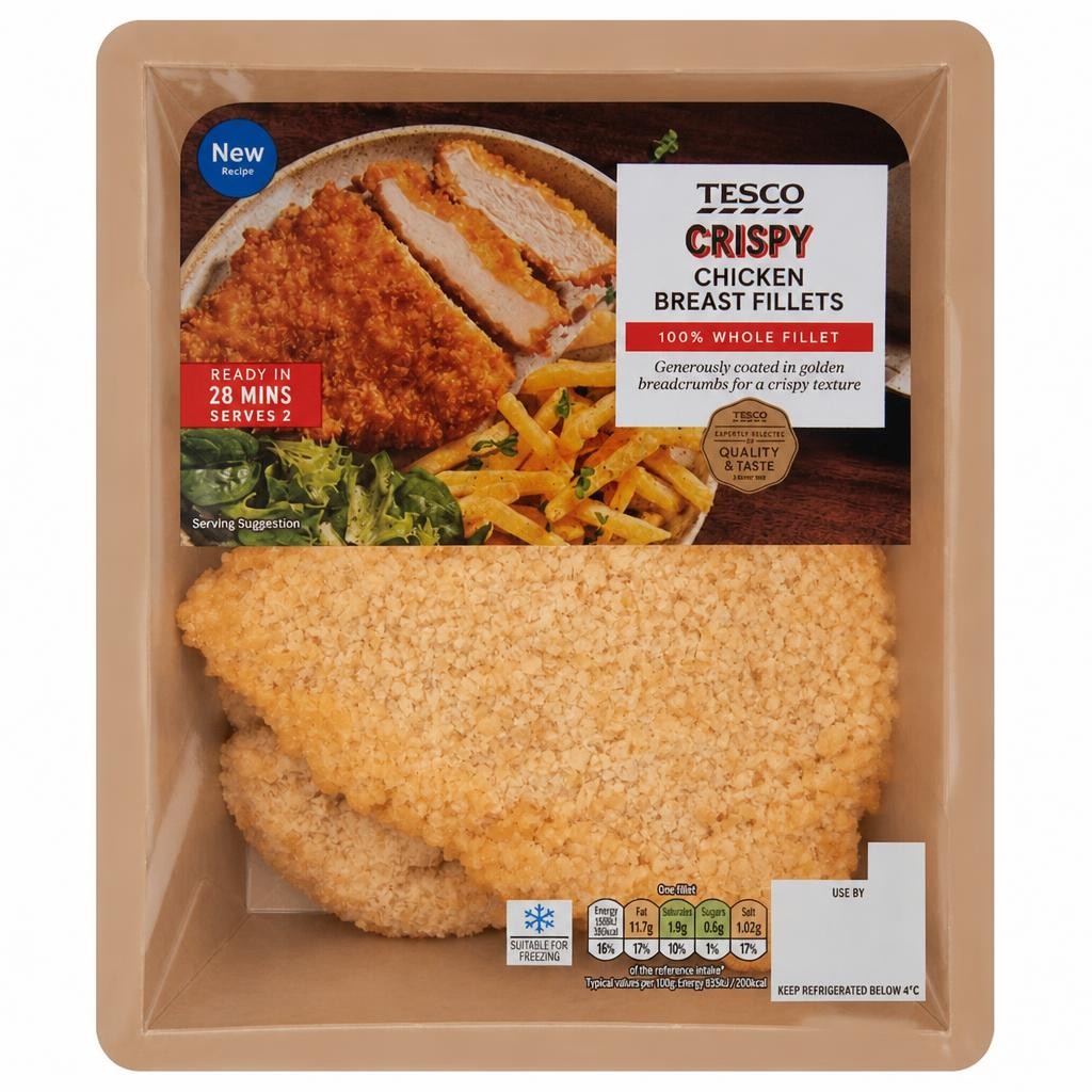 Tesco Crispy Chicken Breast Fillets 350g