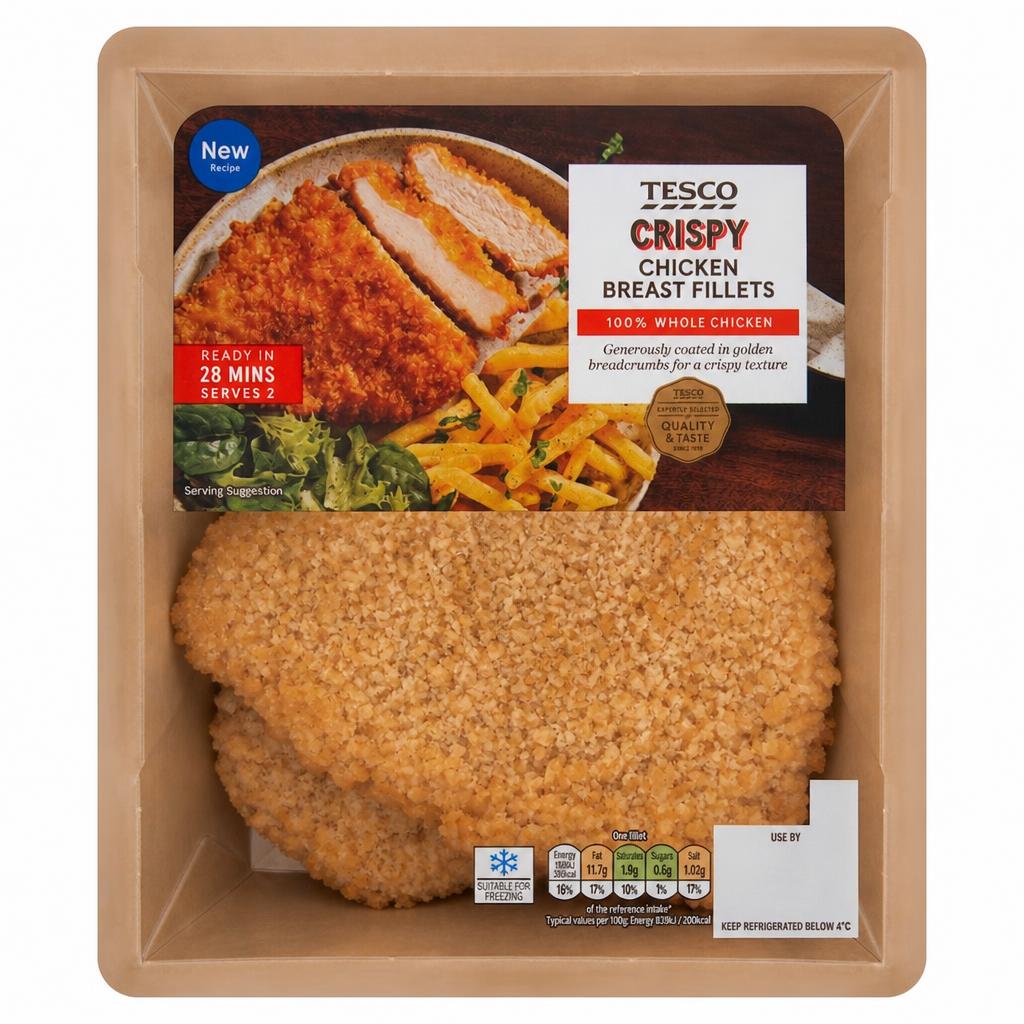 Tesco Crispy Chicken Breast Fillets 350g