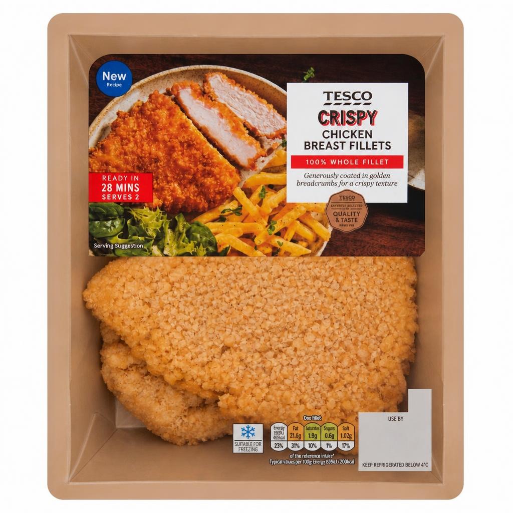 Tesco Crispy Chicken Breast Fillets 350g