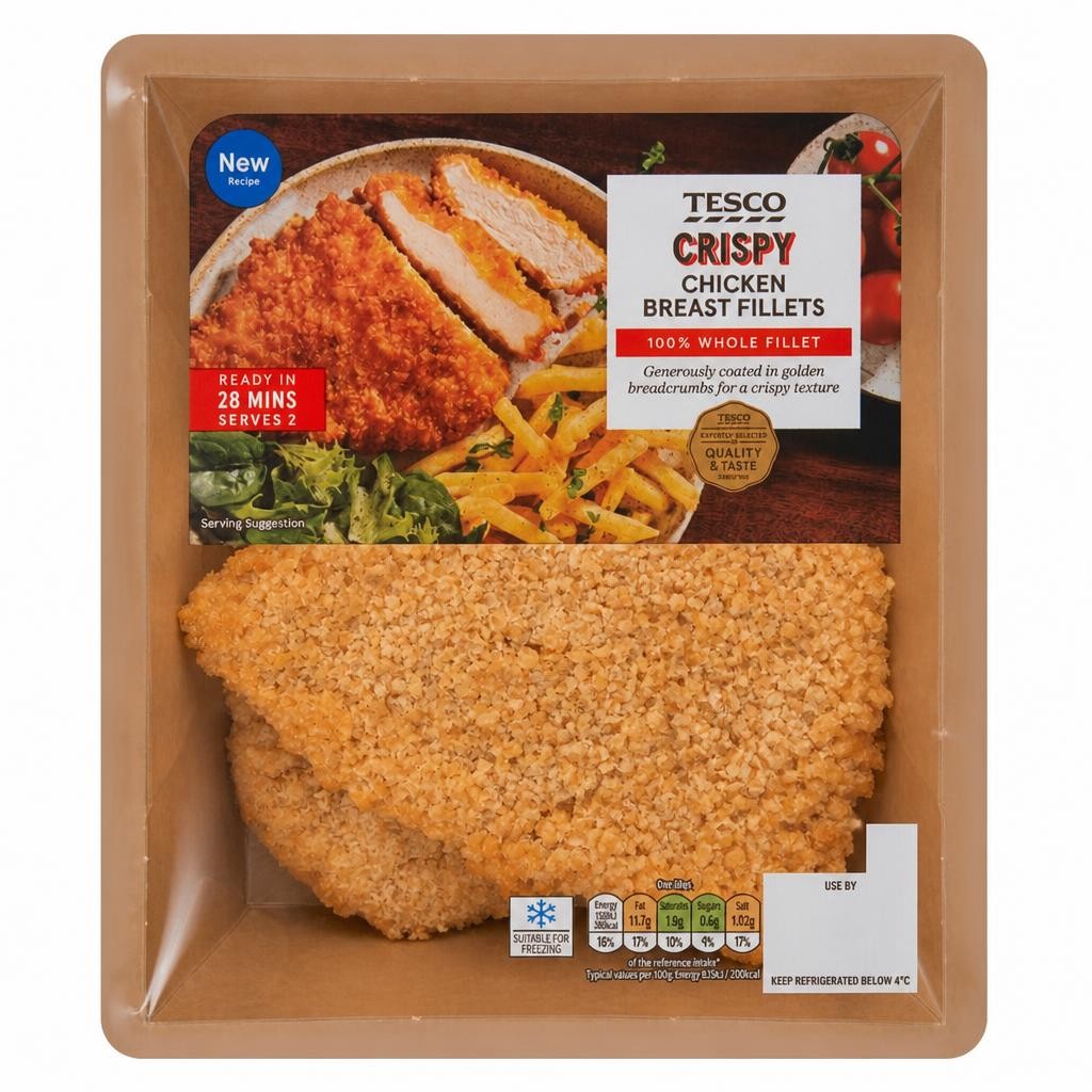 Tesco Crispy Chicken Breast Fillets 350g