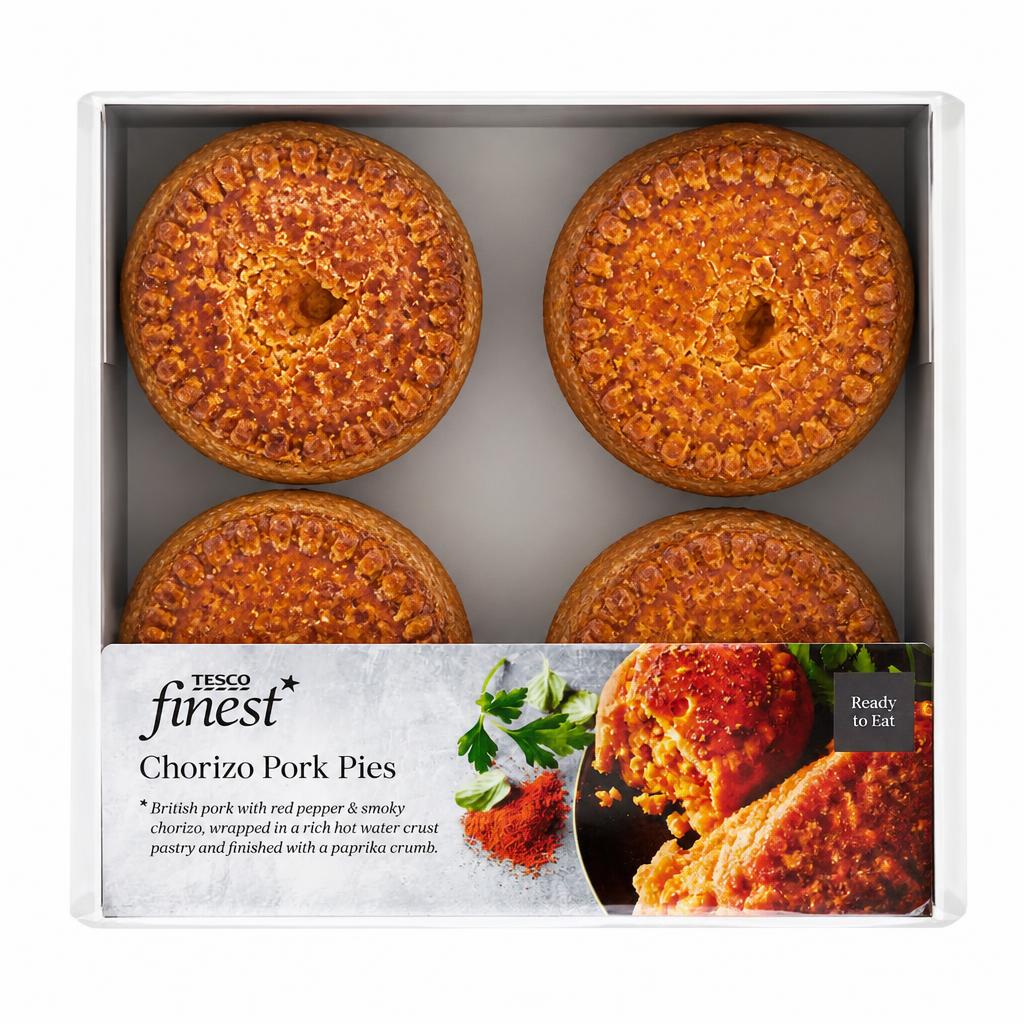 Tesco Finest Chorizo Pork Pies 300g