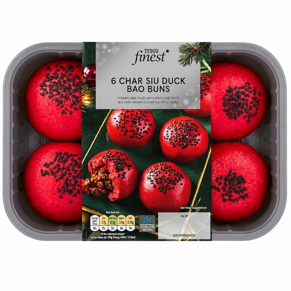 Tesco Finest 6 Char Sui Duck Bao Buns 240g