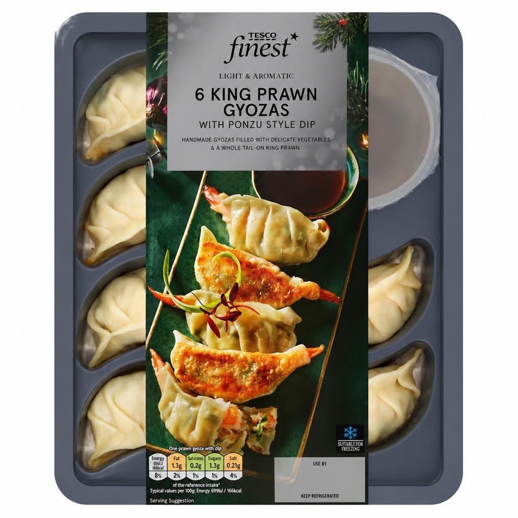 Tesco Finest 6  Prawn Gyoza with Ponzu Dip 180g
