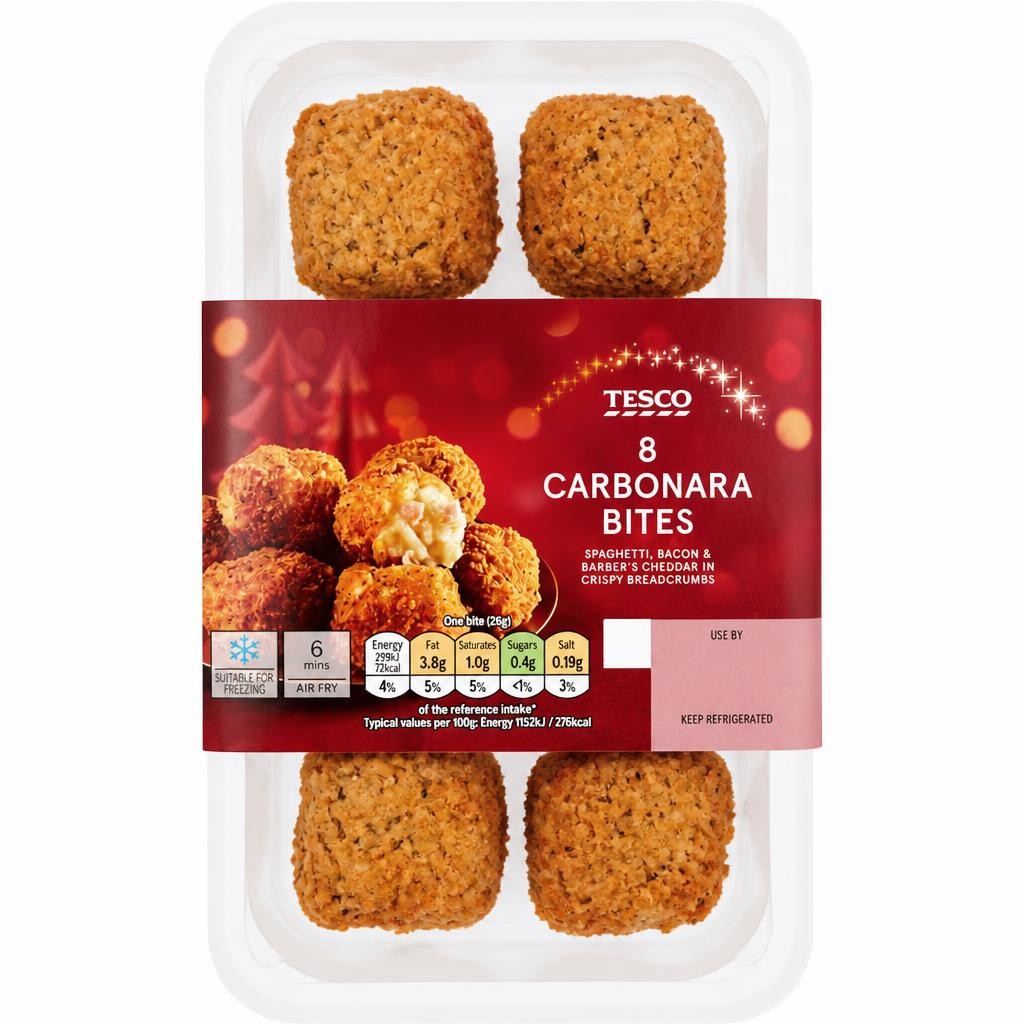 Tesco 8 Carbonara Bites 210G