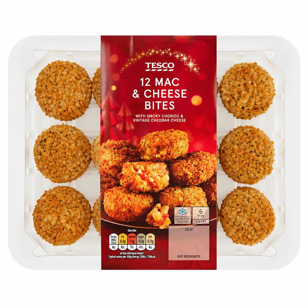 Tesco Mac & Cheese Chorizo Bites 270G