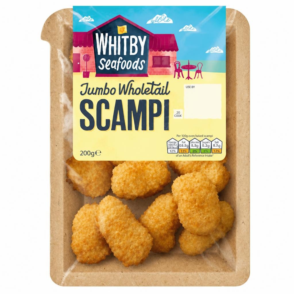 Whitby Seafoods Jumbo Scampi  200g