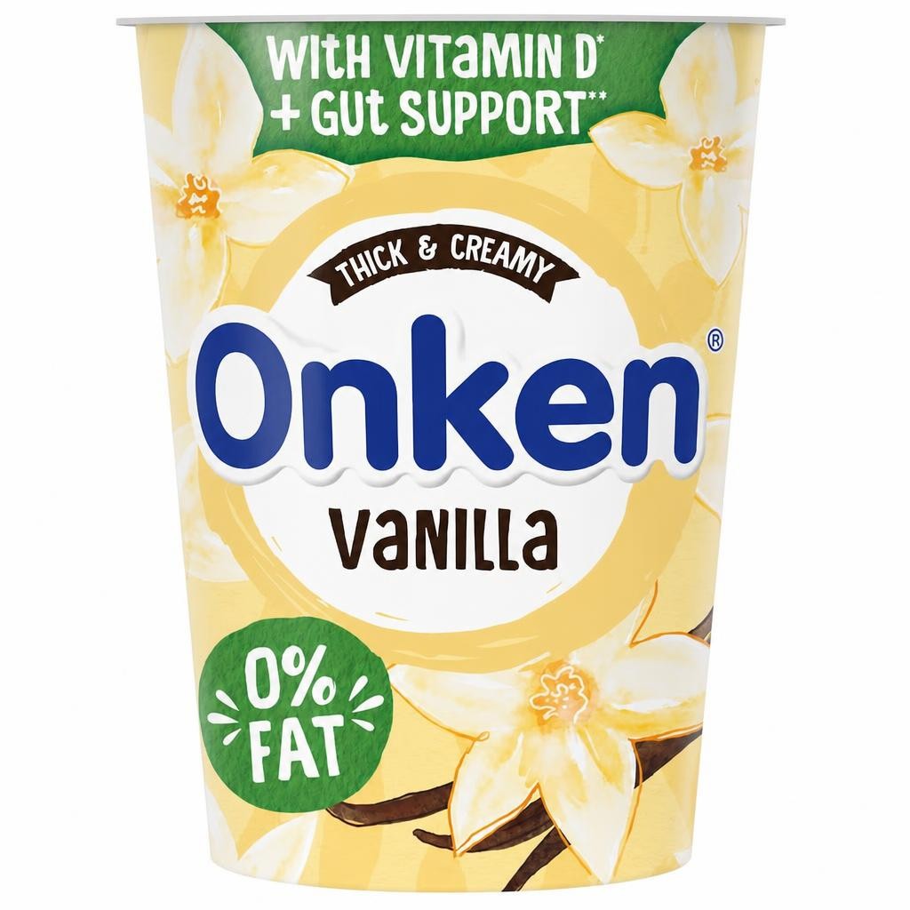 Onken Fat Free Vanilla Yogurt 450G