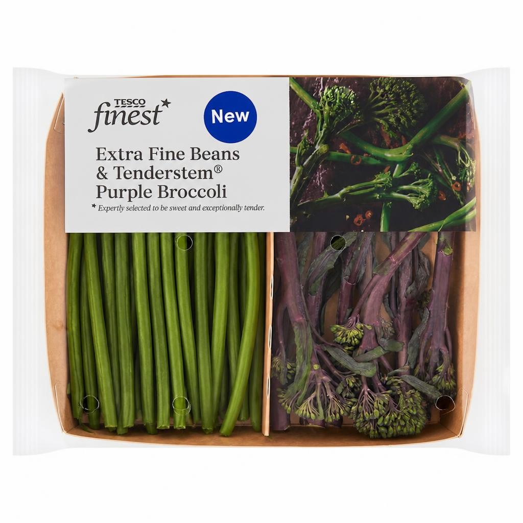Tesco Finest Purple Tenderstem & Extra Fine Beans 190g