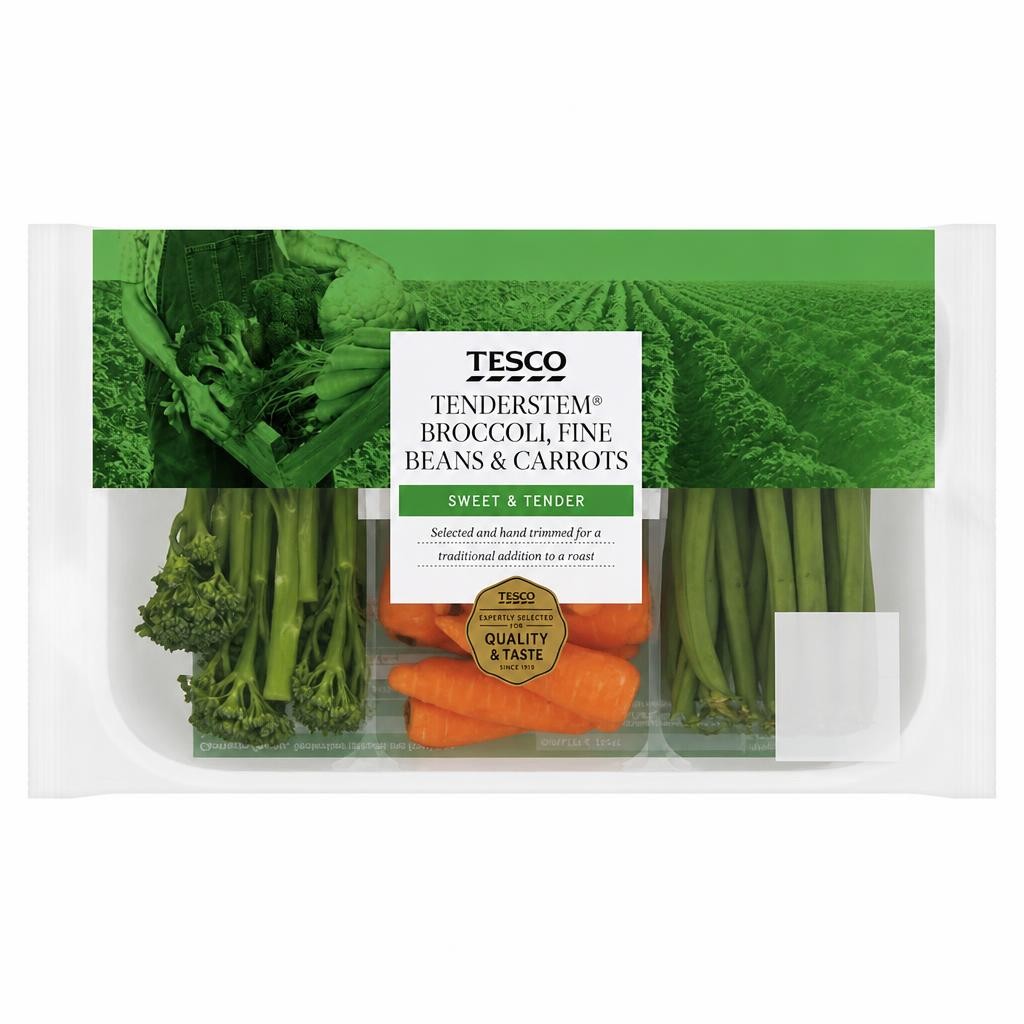 Tesco Tenderstem, Fine Beans and Carrots 190g