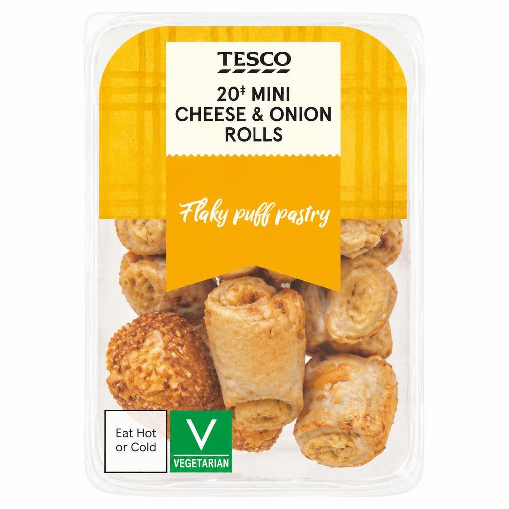 Tesco Mini Cheese & Onion Rolls 220g