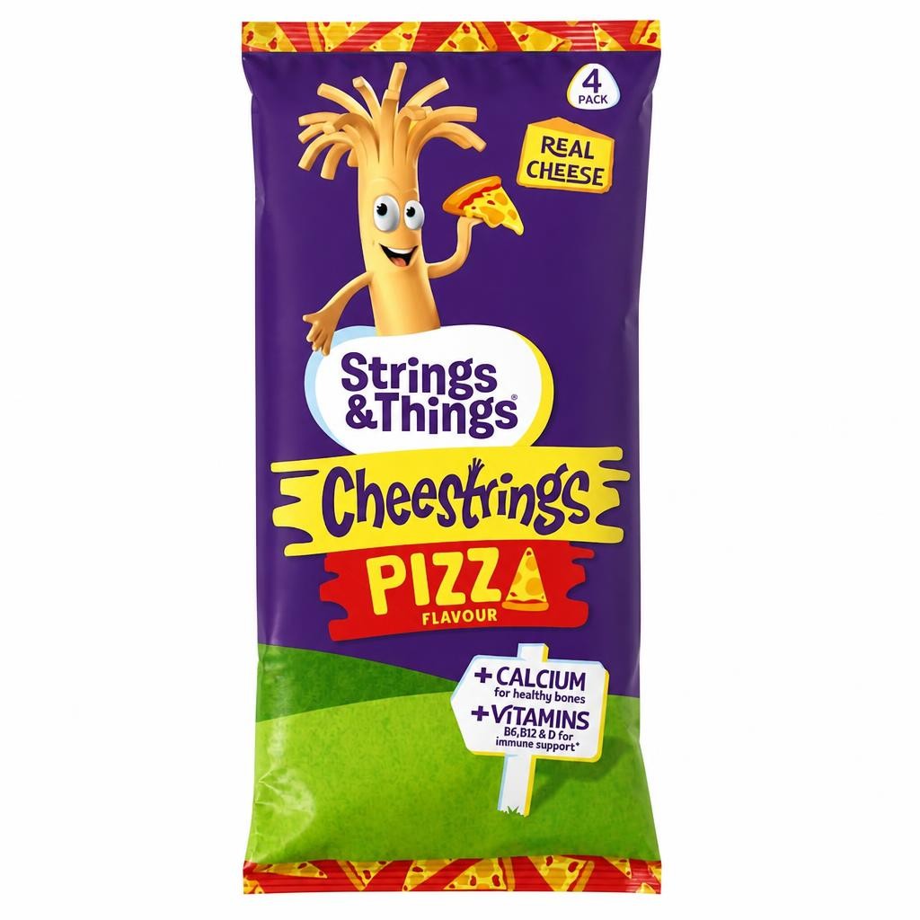 Strings & Things Cheestrings Pizza 4 Pack 80G