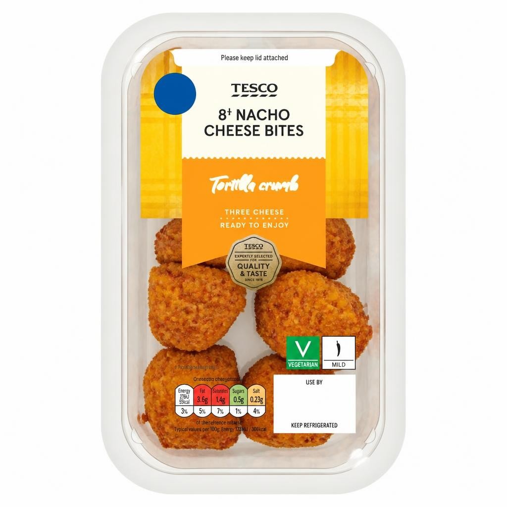 Tesco 8 Nacho Cheese Bites 144g