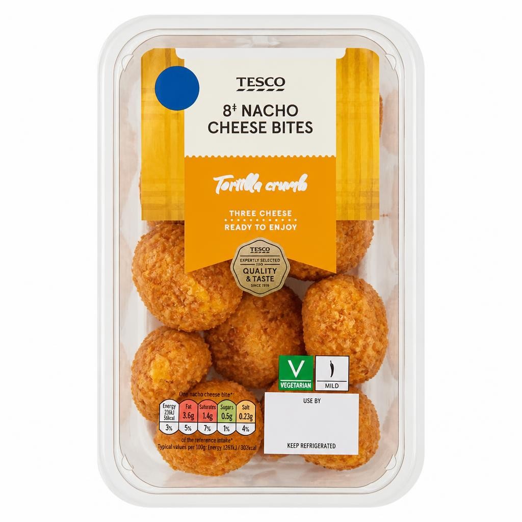 Tesco 8 Nacho Cheese Bites 144g