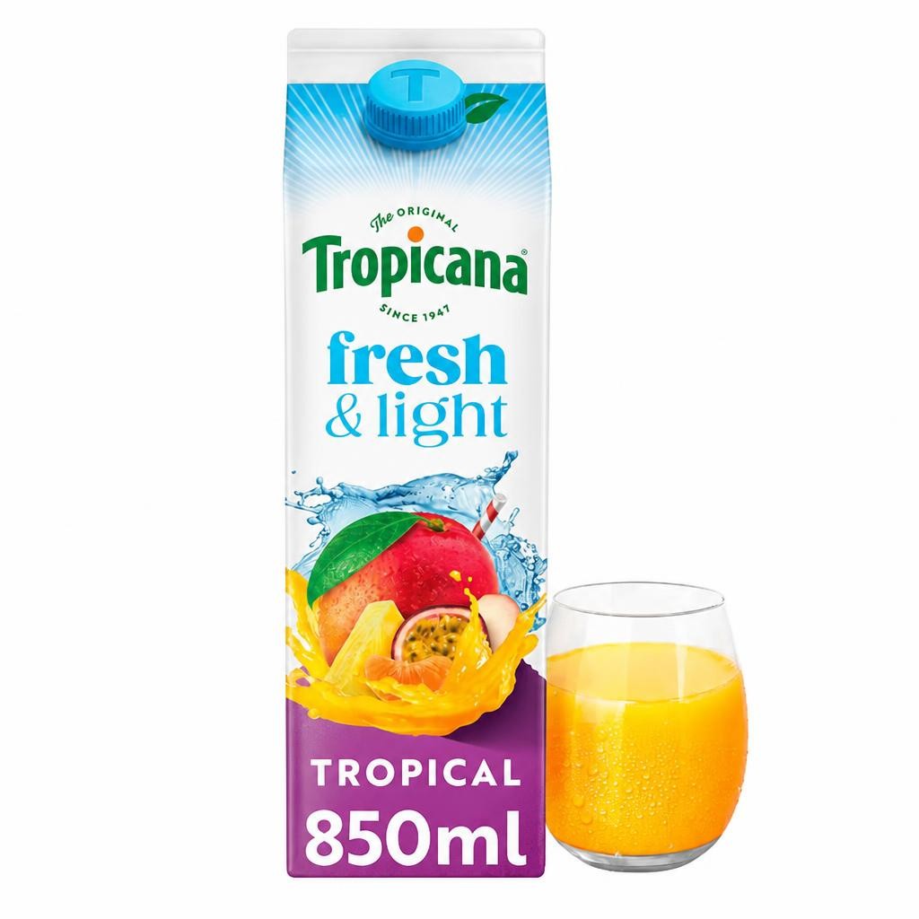 Tropicana Fresh & Light Tropical Juice Drink 850ml