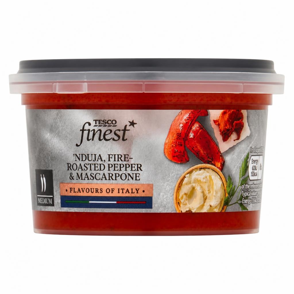 Tesco Finest Nduja, Fire Roast Pepper & Mascarpone Sauce 250g
