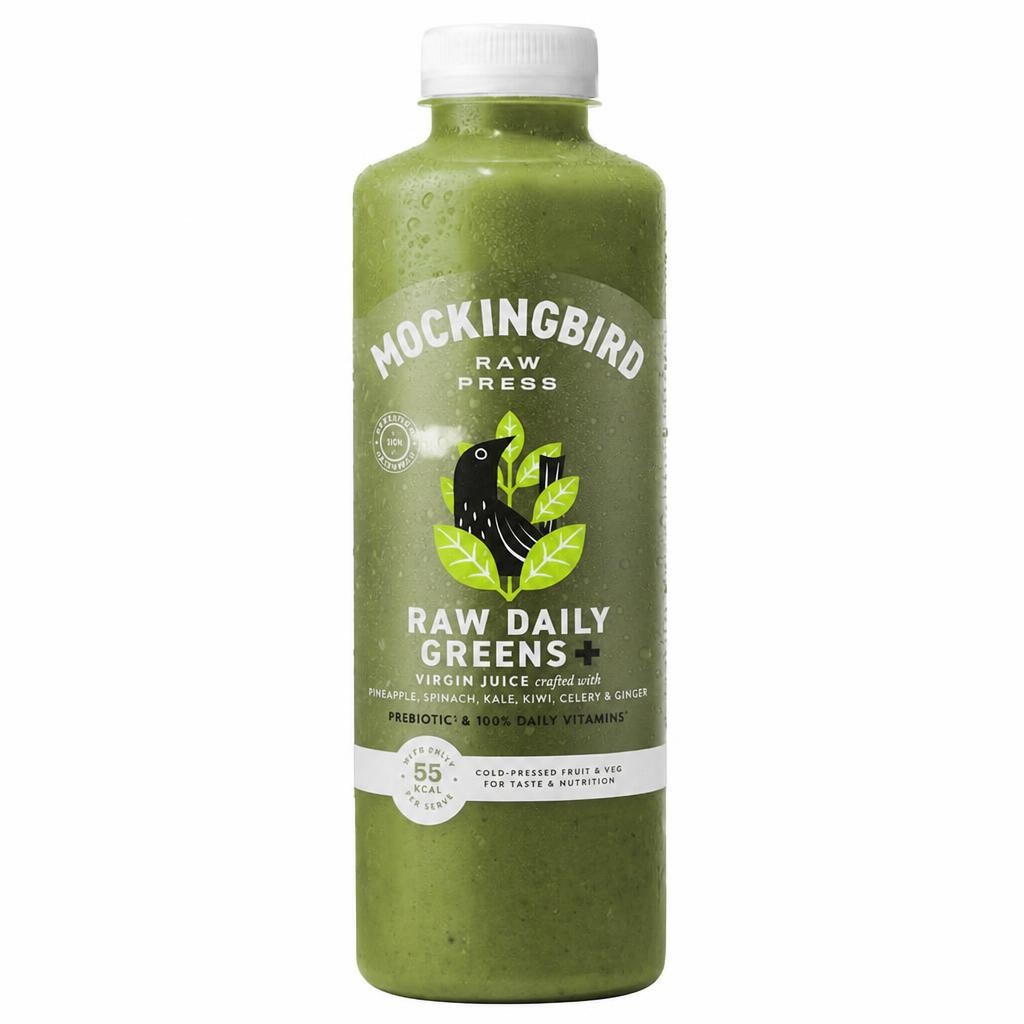 Mockingbird Raw Daily Greens Juice 750ml