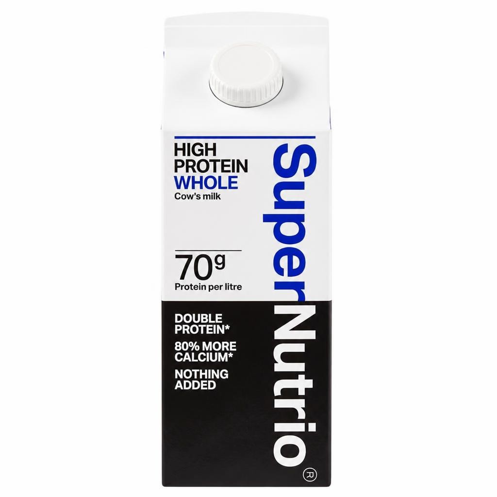 SuperNutrio High Protein Fresh Whole Milk 1l