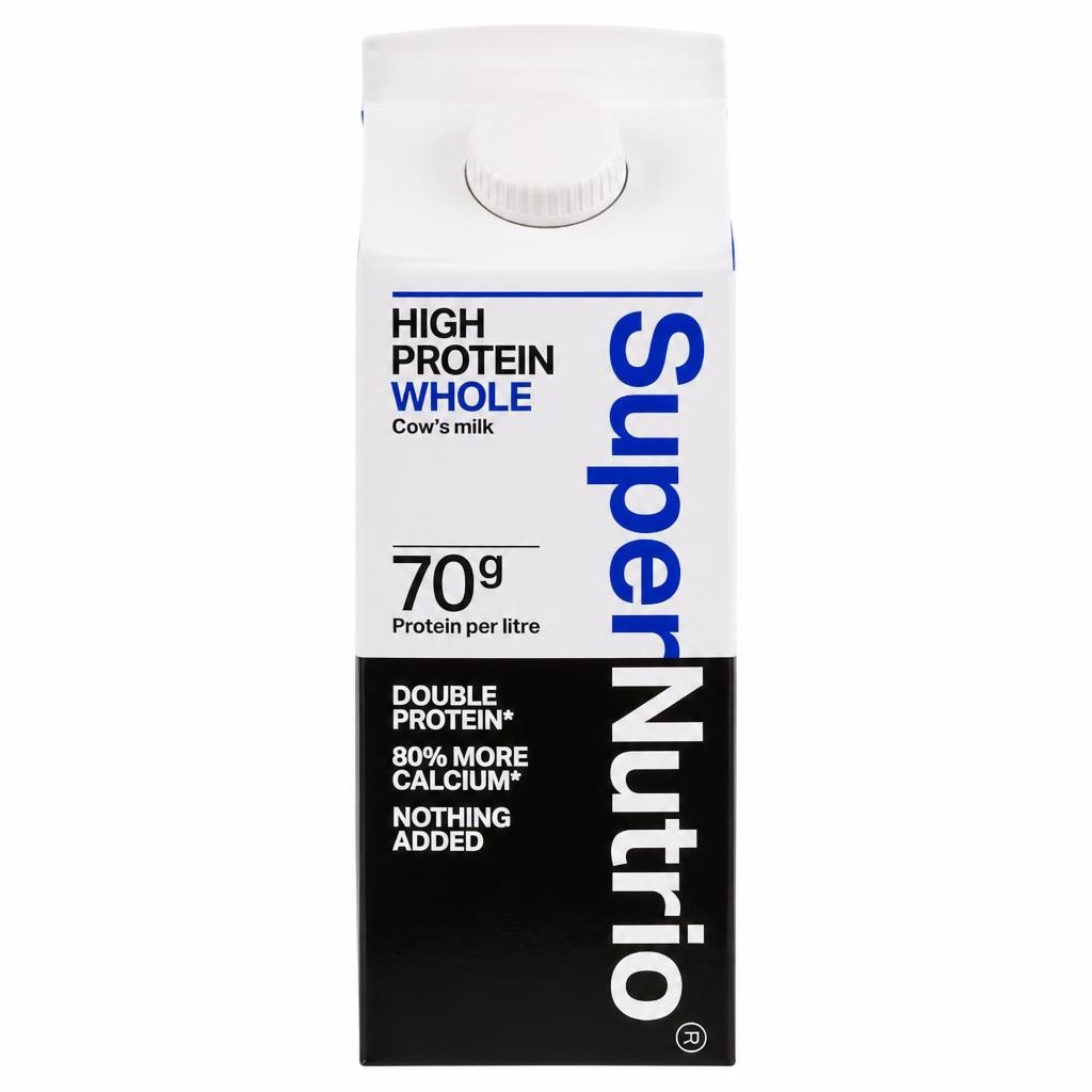 SuperNutrio High Protein Fresh Whole Milk 1l