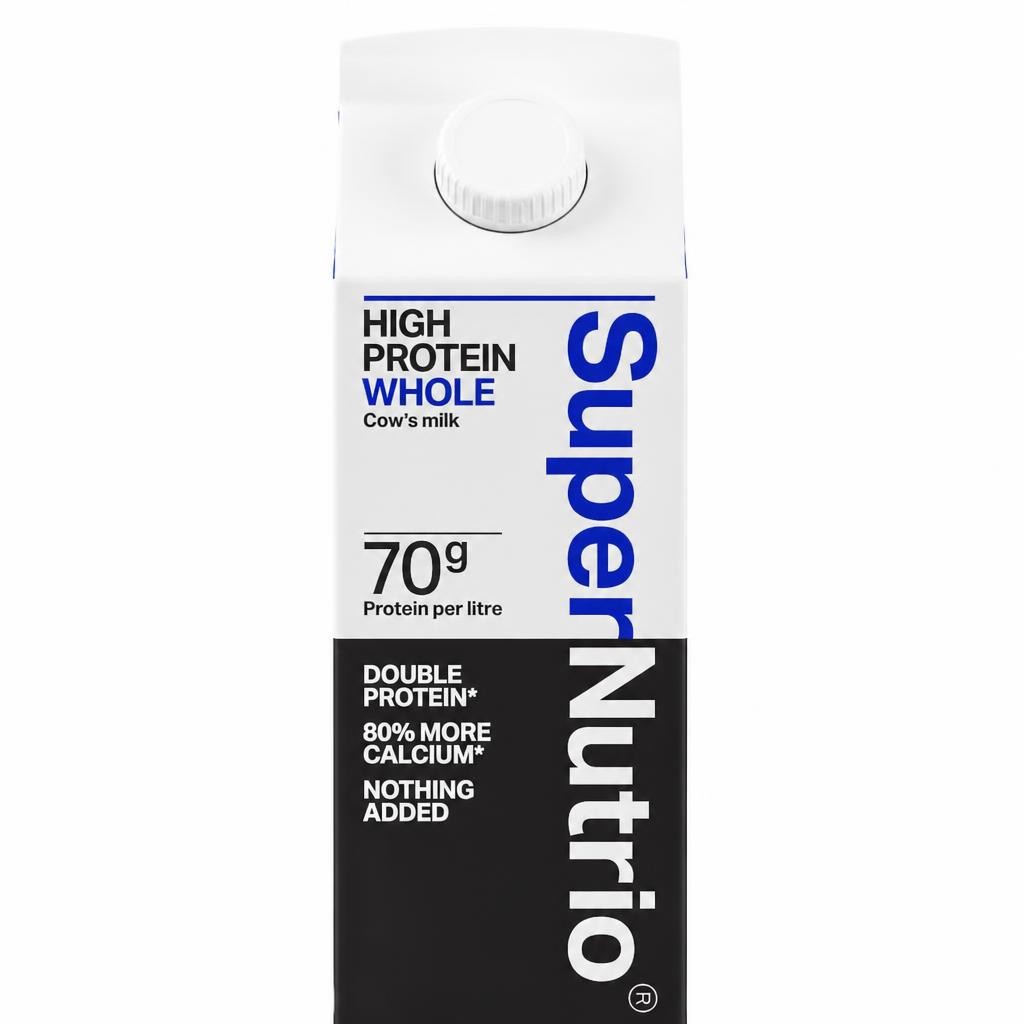 SuperNutrio High Protein Fresh Whole Milk 1l
