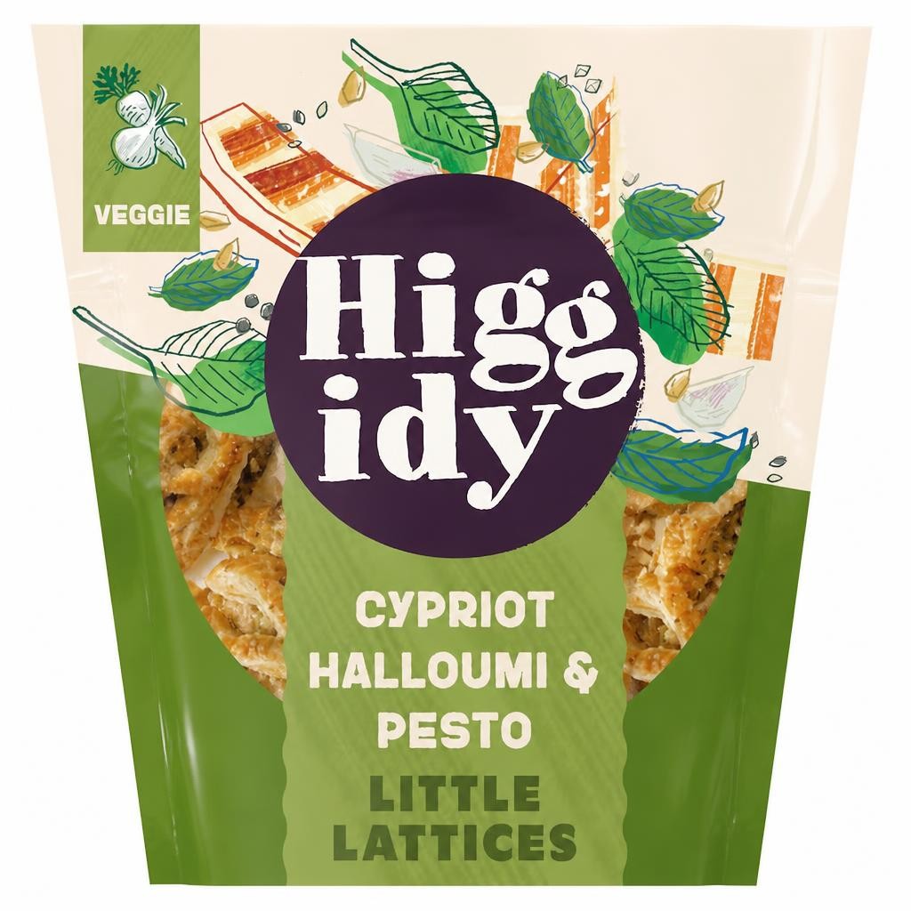 Higgidy Cypriot Halloumi & Pesto Little Lattices 120g