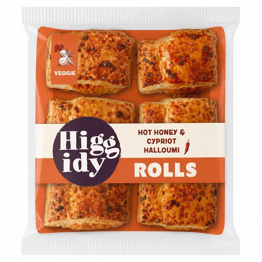 Higgidy Cypriot Halloumi & Hot Honey Rolls 160g