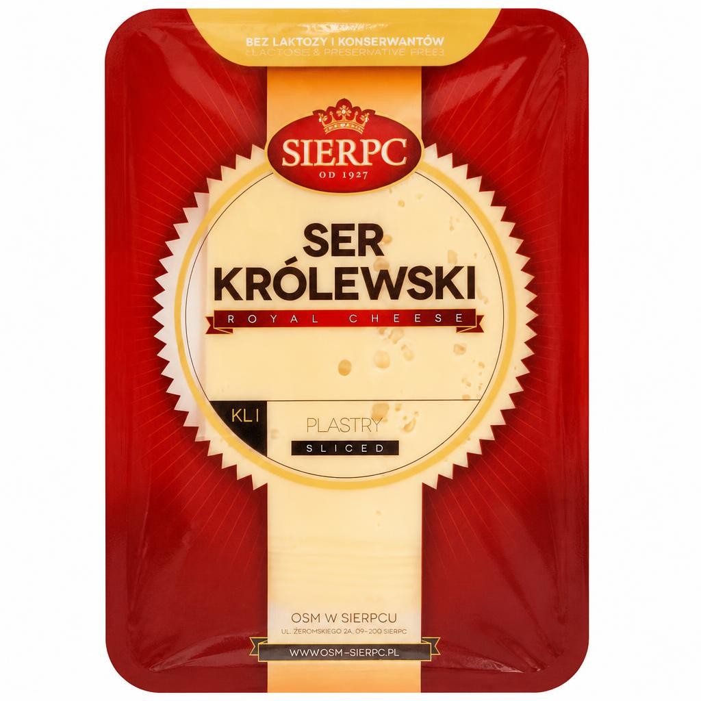 Sierpc Krolewski Cheese Slices 135g