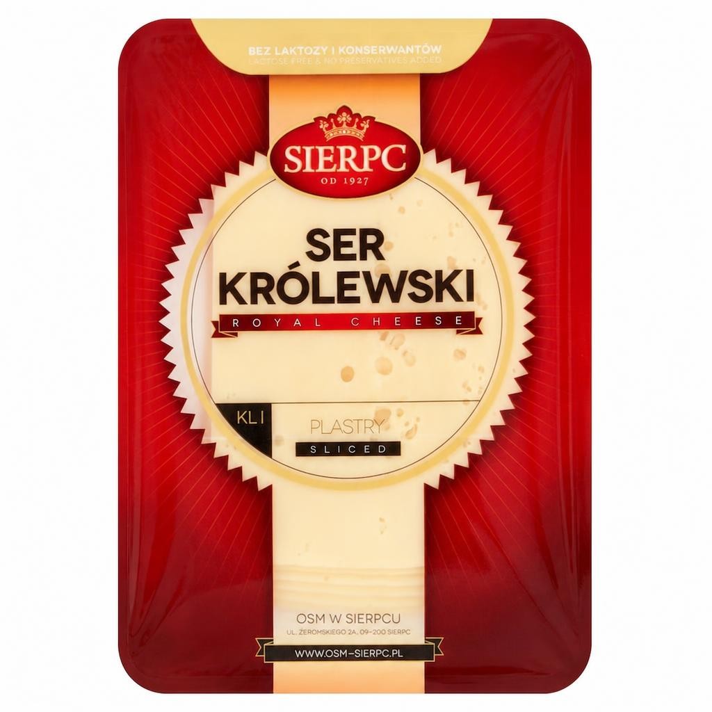 Sierpc Krolewski Cheese Slices 135g