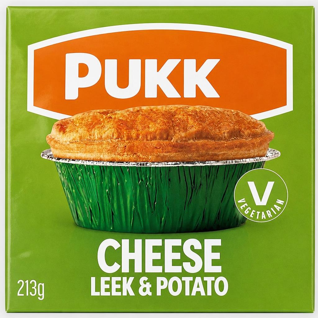 Pukka Vegetarian Cheese, Leek & Potato Pie