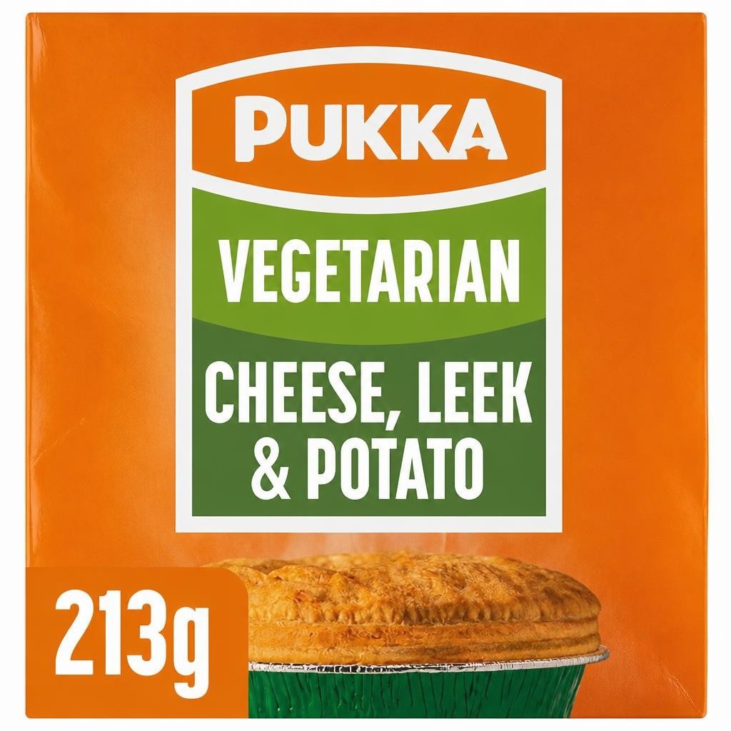 Pukka Vegetarian Cheese, Leek & Potato Pie