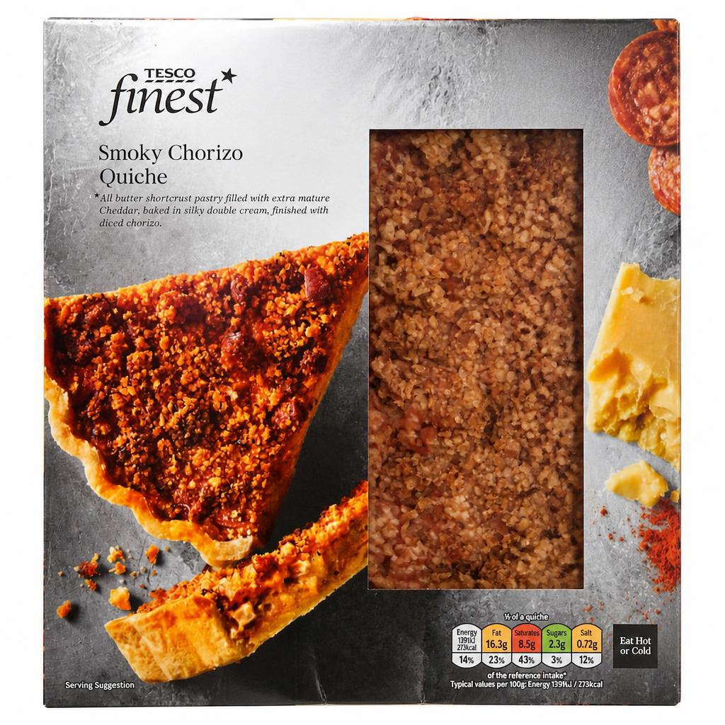 Tesco Finest Smoky Chorizo & Cheddar Quiche 400g