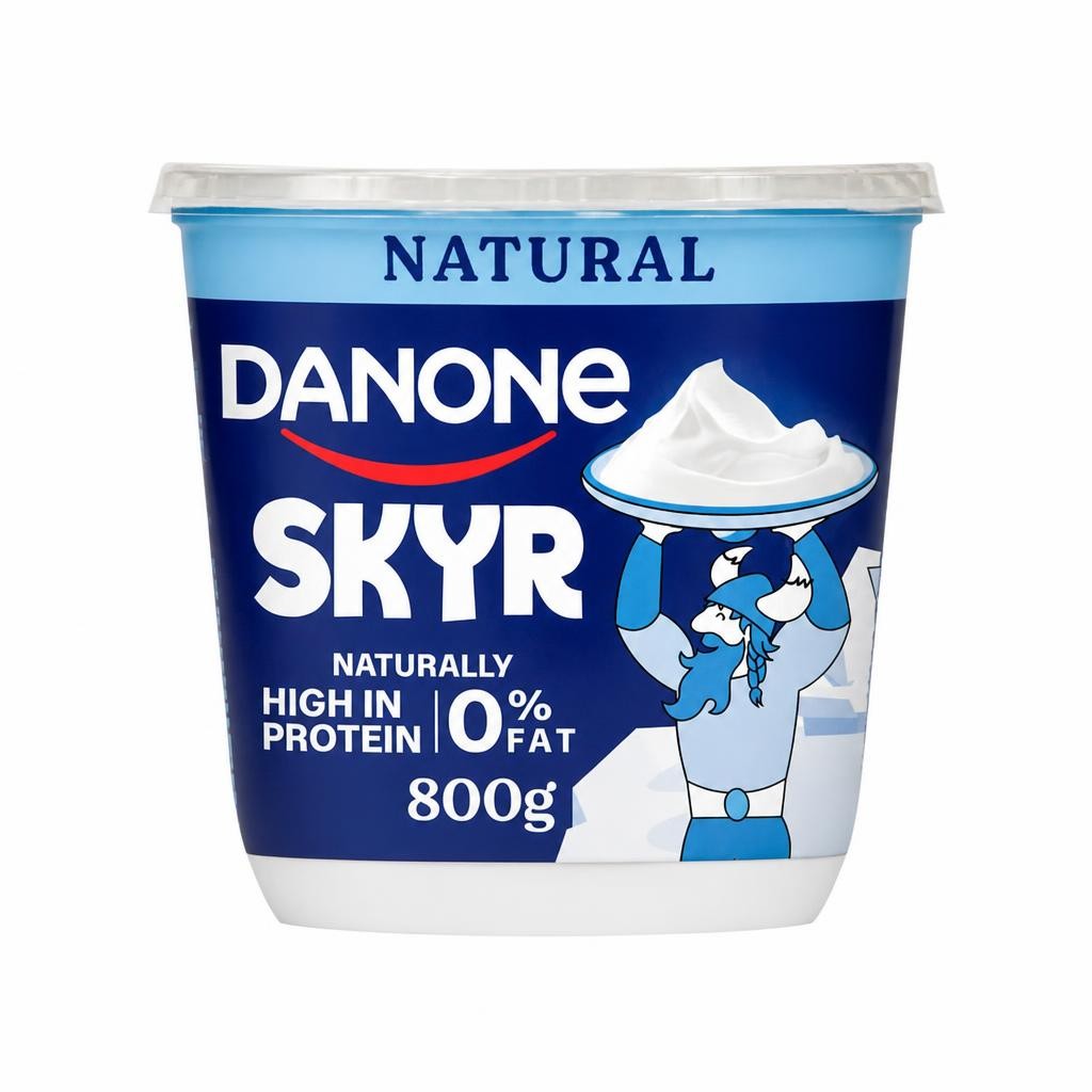 Danone Skyr High Protein 0% Fat Natural Yoghurt 800g