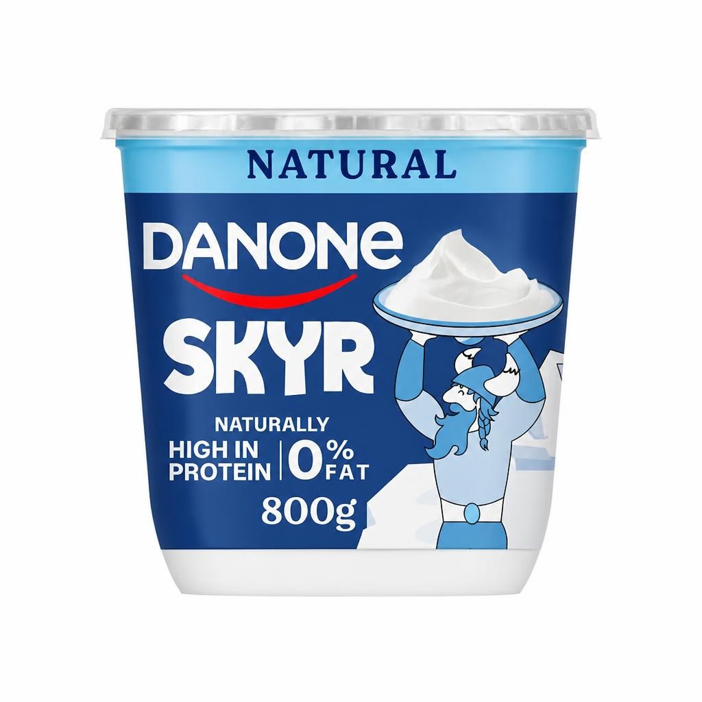 Danone Skyr High Protein 0% Fat Natural Yoghurt 800g