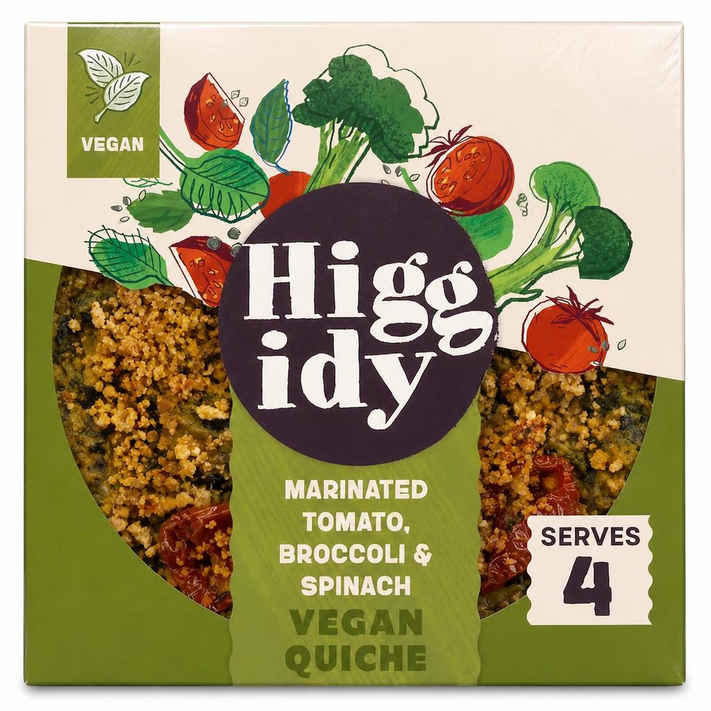 Higgidy Roasted Tomato, Broccoli and Spinach Quiche 380G
