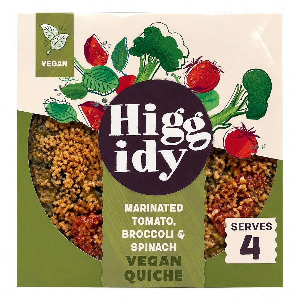 Higgidy Roasted Tomato, Broccoli and Spinach Quiche 380G