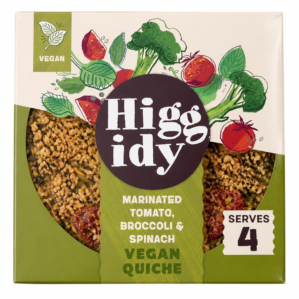 Higgidy Roasted Tomato, Broccoli and Spinach Quiche 380G