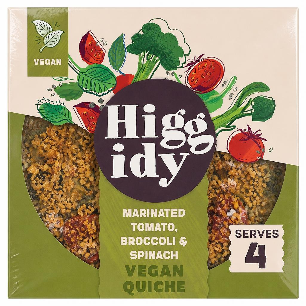 Higgidy Roasted Tomato, Broccoli and Spinach Quiche 380G